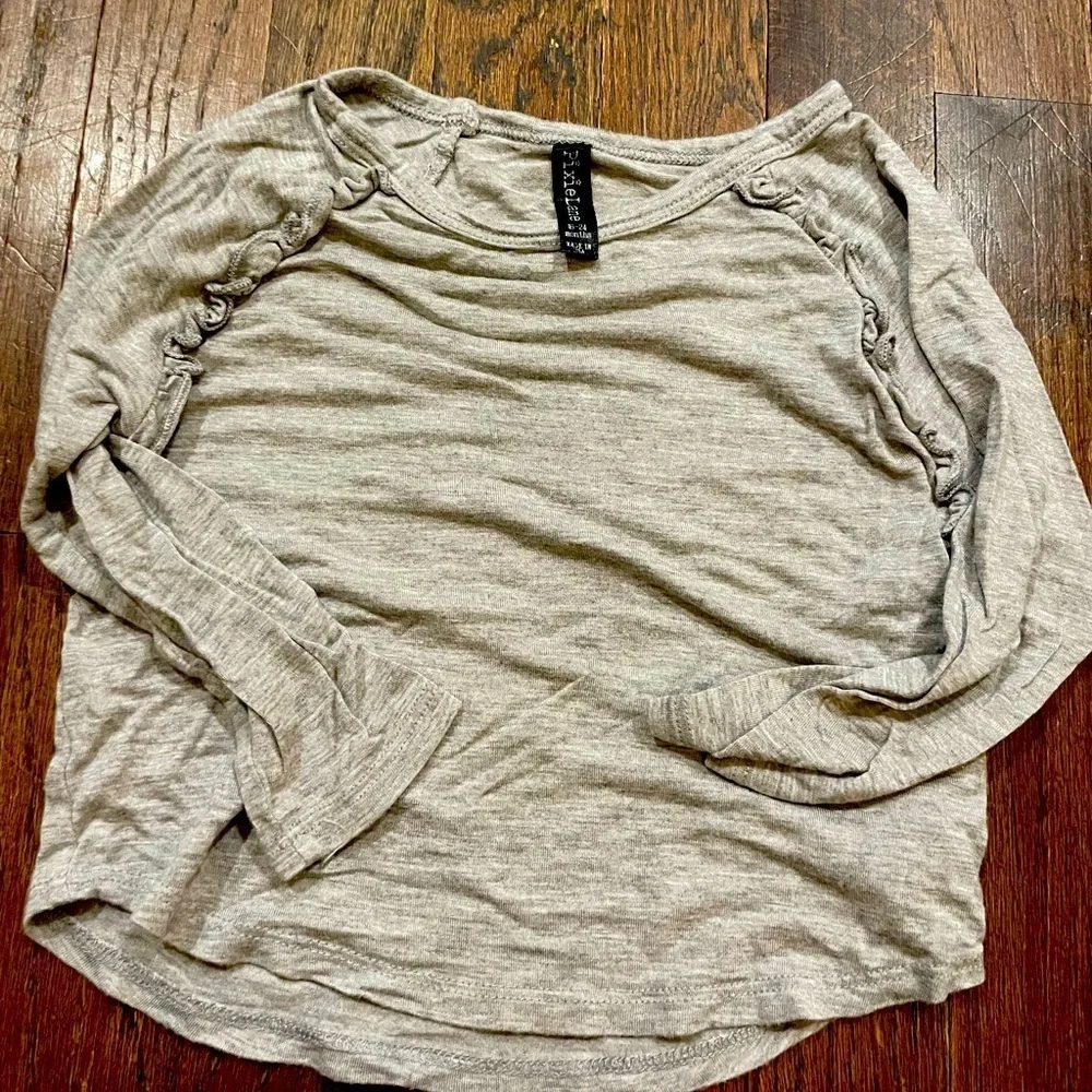 PixieLane long sleeve gray top 18/24